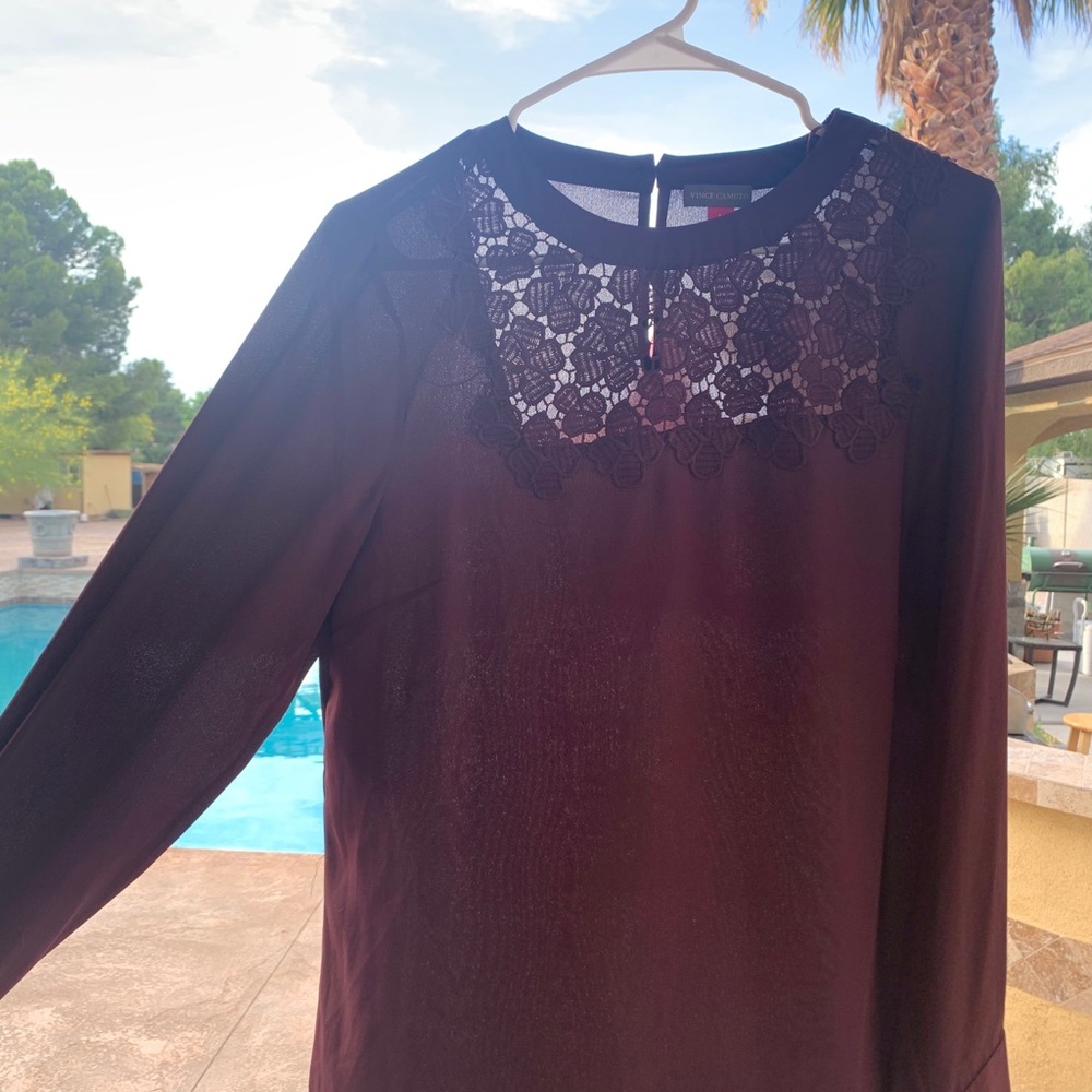 Vince camuto red blouse